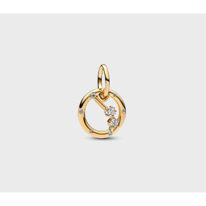 Charm Pandora horoscopo Aries plata gold-plated 14k circon - 762719C01
