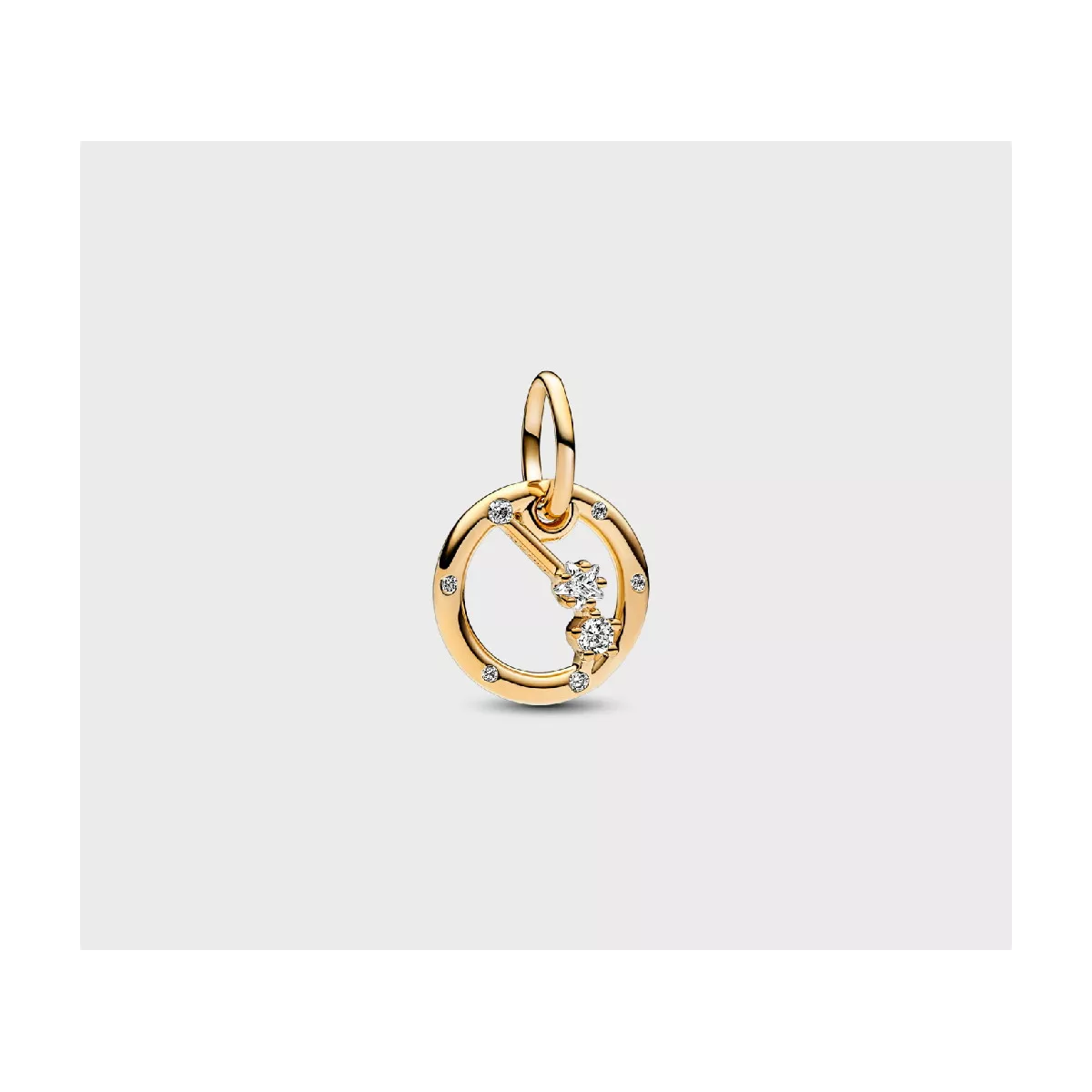 Charm Pandora horoscop Àries plata gold-plated 14k zircon - 762719C01