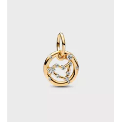 Charm Pandora horoscop Capricorn plata gold plate 14k zircon - 762720C01