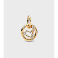 Charm Pandora horoscop Capricorn plata gold plate 14k zircon - 762720C01