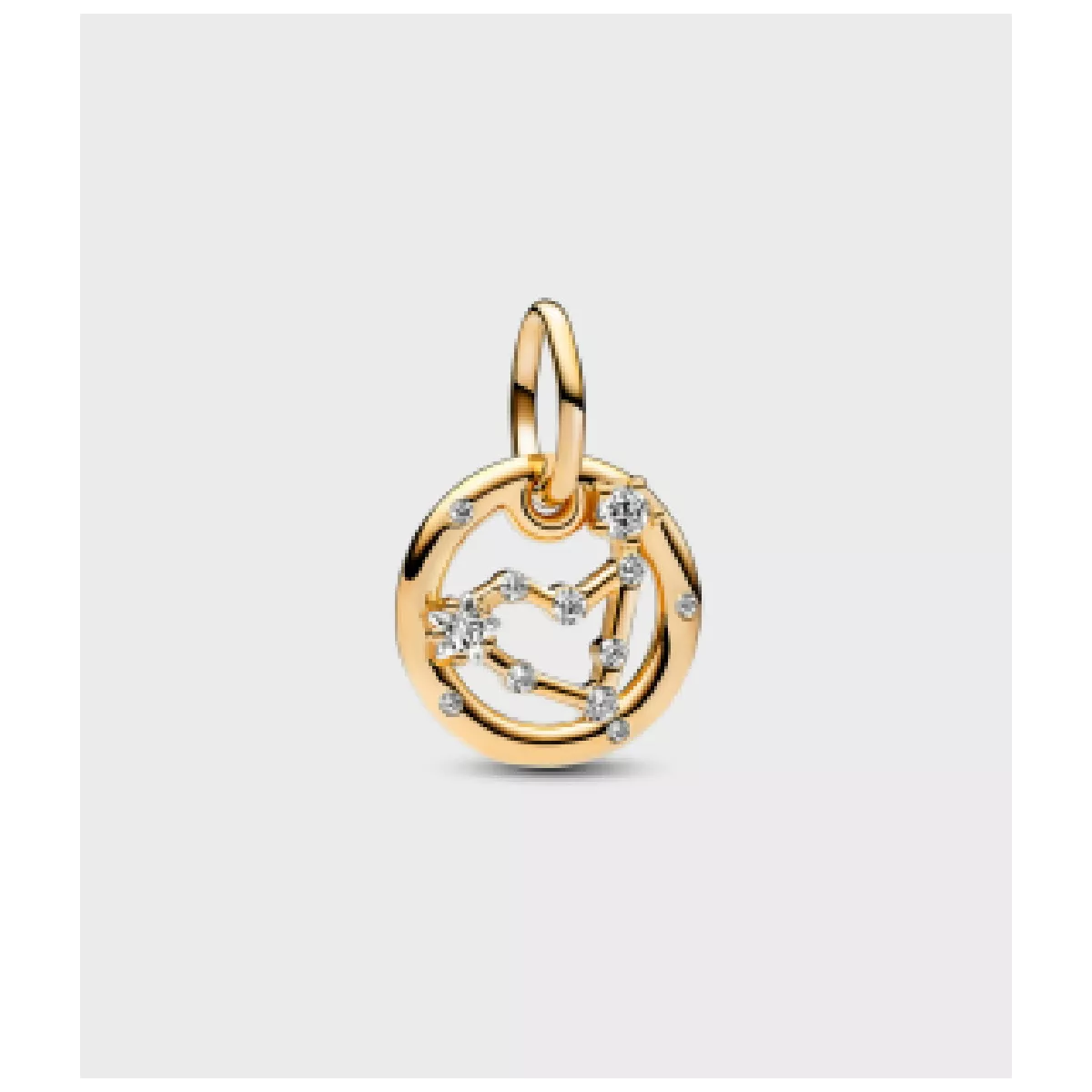 Charm Pandora horoscop Capricorn plata gold plate 14k zircon - 762720C01