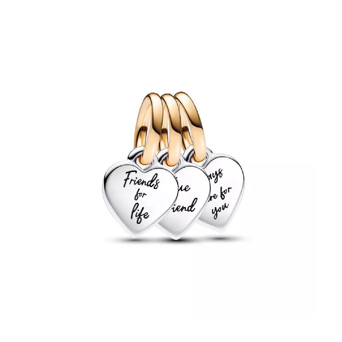 Charm Pandora plata tres cors friends - 762722C00