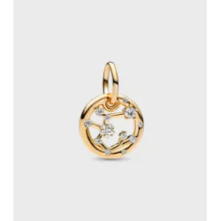 Charm Pandora horoscop Sagitari plata gold plated 14k zircon - 762723C01