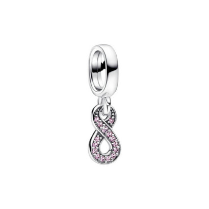 Charm Pandora plata infinit zircon rosa - 792766C01