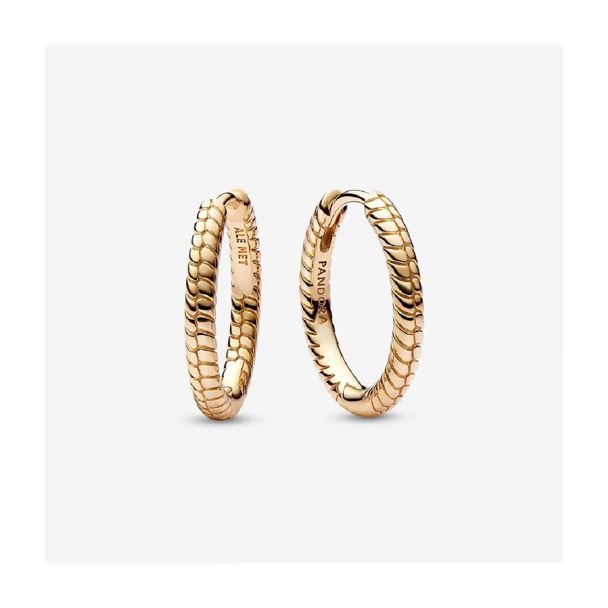 Arracades Pandora plata gold plated 14k - 262728C00