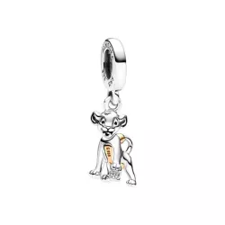 Charm Pandora Disney 100 Simba plata gold plated 14k brillant - 792749C01