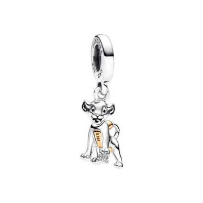 Charm Pandora Disney 100 Simba plata gold plated 14k brillant - 792749C01