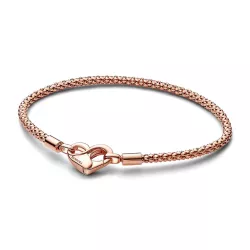 Polsera Pandora plata rose gold-plated 14k tanca cor - 582731C00