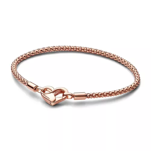 Polsera Pandora plata rose gold-plated 14k tanca cor - 582731C00