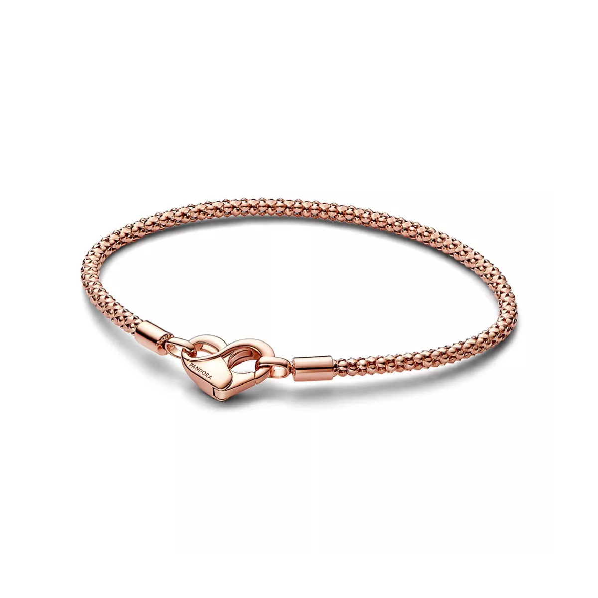 Polsera Pandora plata rose gold-plated 14k tanca cor - 582731C00