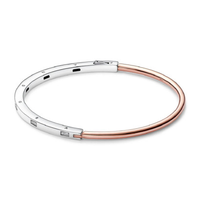 Pulsera Pandora plata rose gold-plated 14k circon  - 582740C01