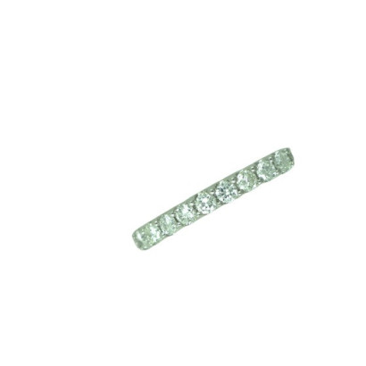 Anell or blanc 1/2 aliança brillants - 407112