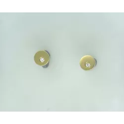 Arracades naixement brill.or groc 18k - BR1630-1P