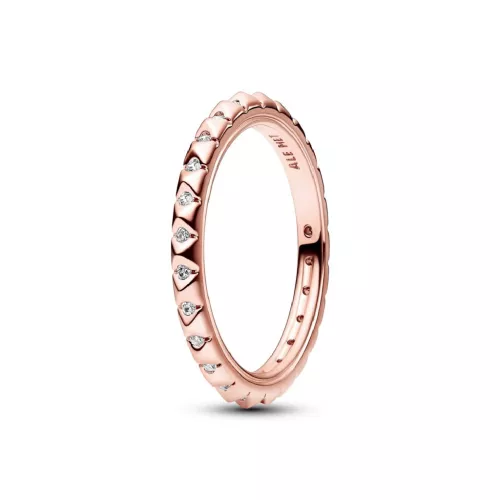 Anell Pandora plata 14k rose gold-plated zircon - 182800C01