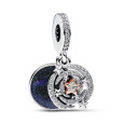 Charm Pandora plata zircon estrelles esmalt blau - 782975C01