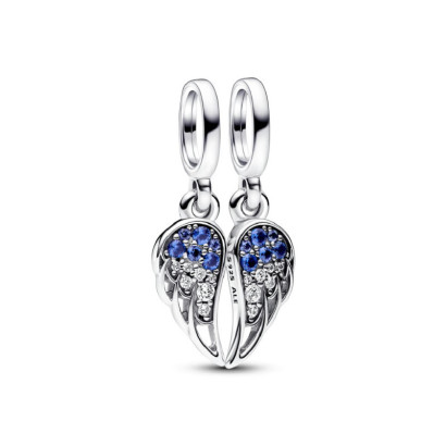 Charm Pandora plata ales zircon blau - 792821C01