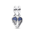 Charm Pandora plata alas circon azul - 792821C01