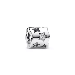 Charm Pandora plata estrelles zircon - 792827C01