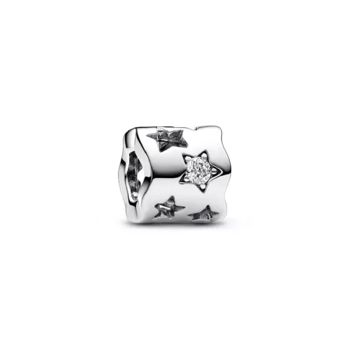 Charm Pandora plata estrelles zircon - 792827C01