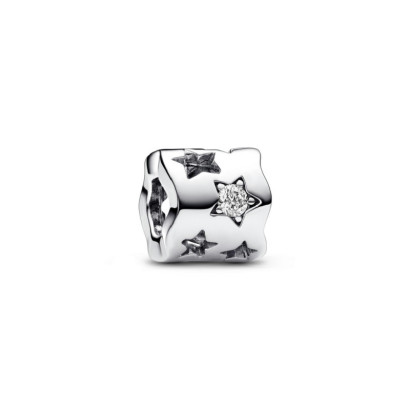 Charm Pandora plata estrelles zircon - 792827C01