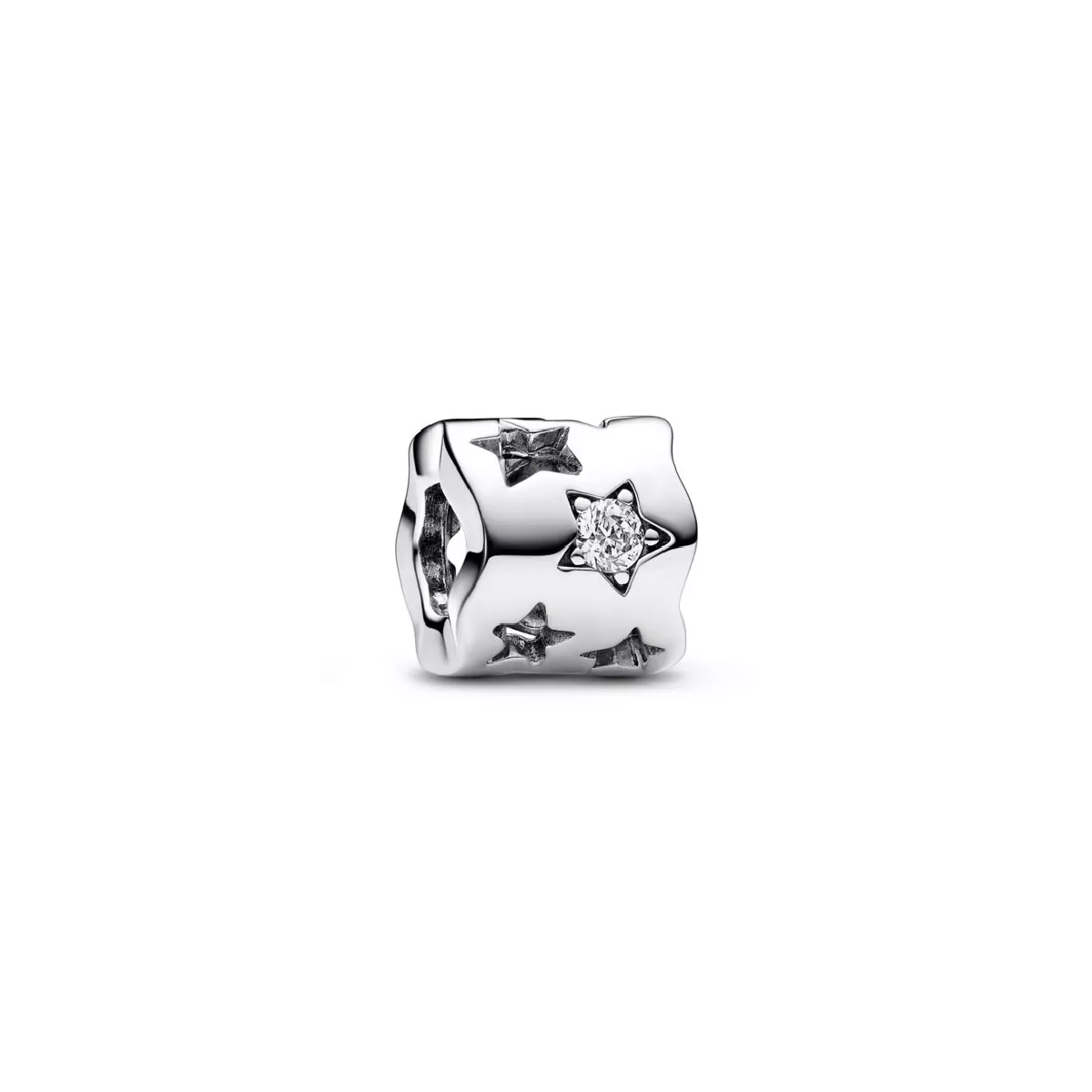 Charm Pandora plata estrelles zircon - 792827C01