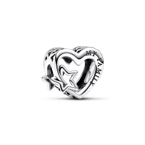 Charm Pandora cor estrella calat plata my family - 792829C00