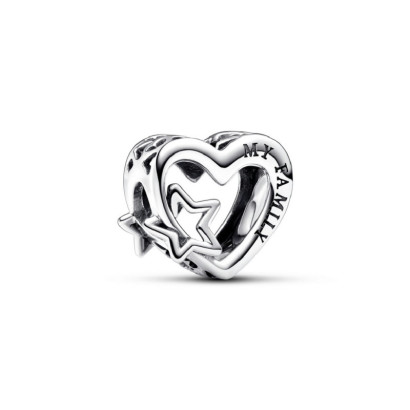 Charm Pandora cor estrella calat plata my family - 792829C00