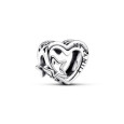 Charm Pandora corazon estrella calado plata my family - 792829C00