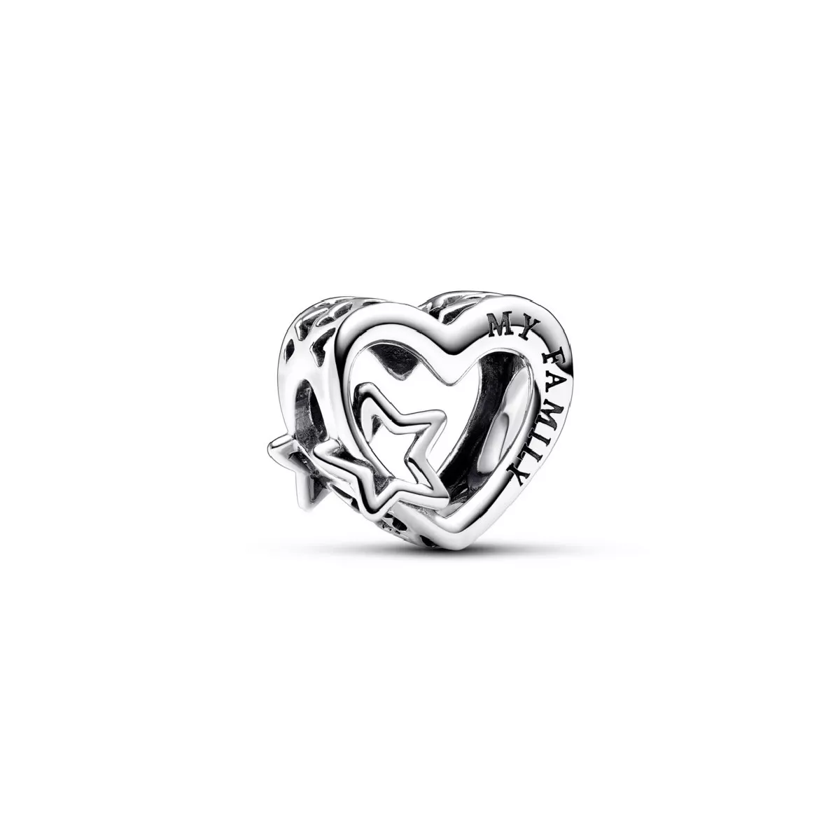 Charm Pandora cor estrella calat plata my family - 792829C00