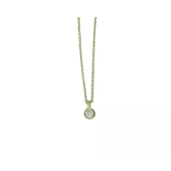 Penjoll or groc 1bri-0.07k cadena 42cm - V-2791/CL/7/G