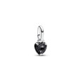 Charm Pandora plata circon negro corazon - 793042C01