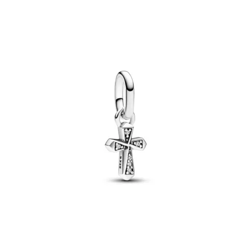 Charm Pandora plata cor zircon - 793044C01
