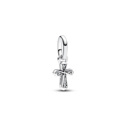 Charm Pandora plata cor zircon - 793044C01