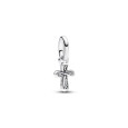 Charm Pandora plata cor zircon - 793044C01