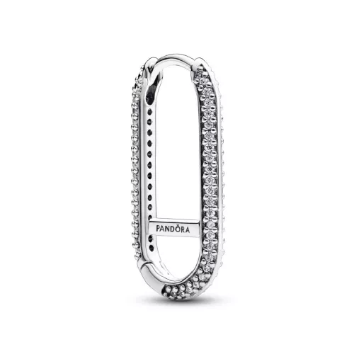 Arracada link plata zircon - 292796C01
