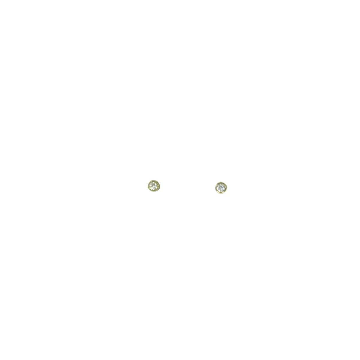Arracades or groc 2 brillants 0.14k - V-2791/P/7-AM
