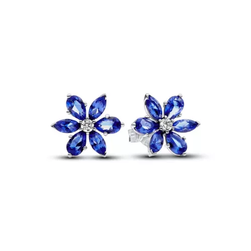 Arracades Pandora plata flor zircon blau - 292407C01