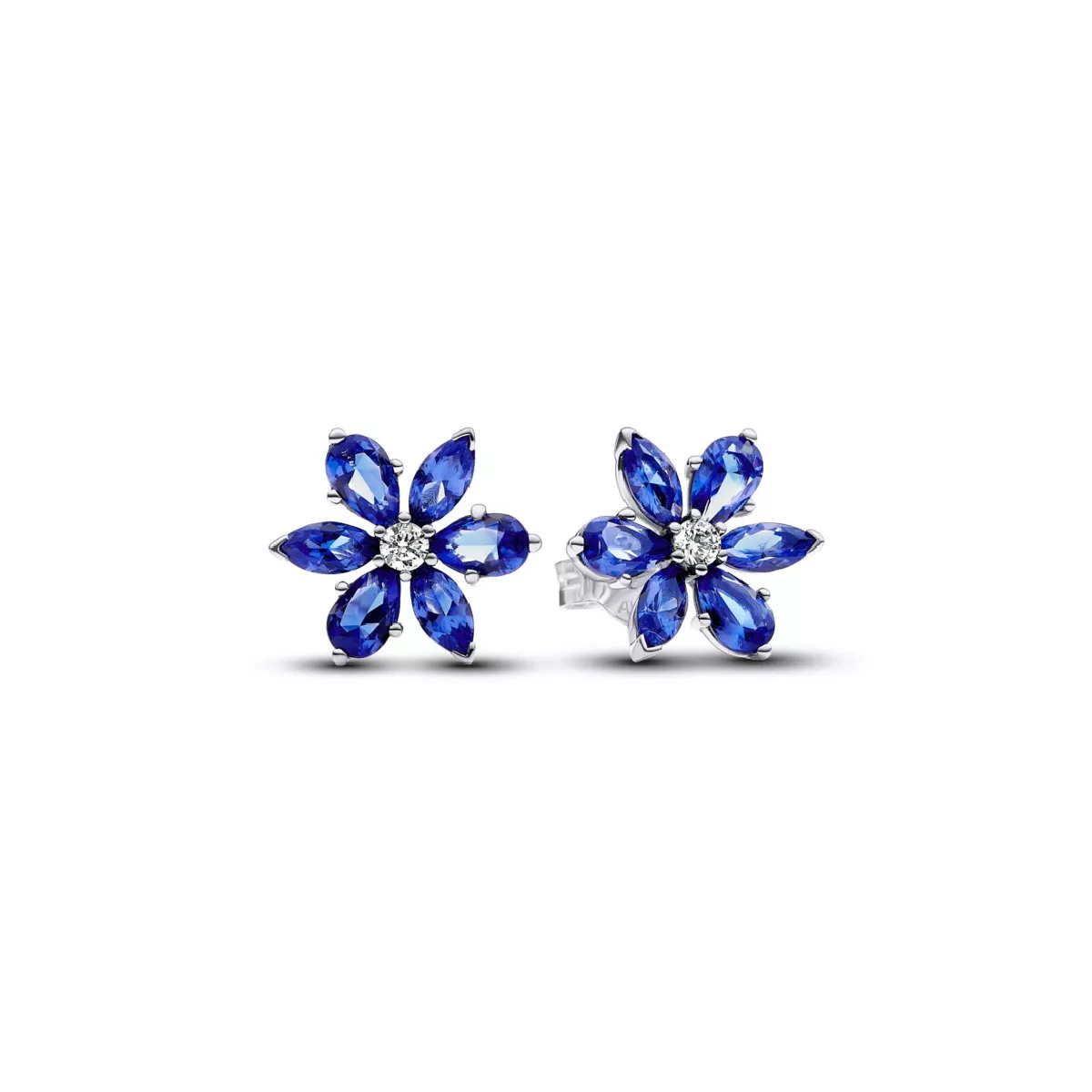 Arracades Pandora plata flor zircon blau - 292407C01