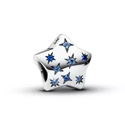 Charm Pandora plata estrella zircon blau - 792974C01