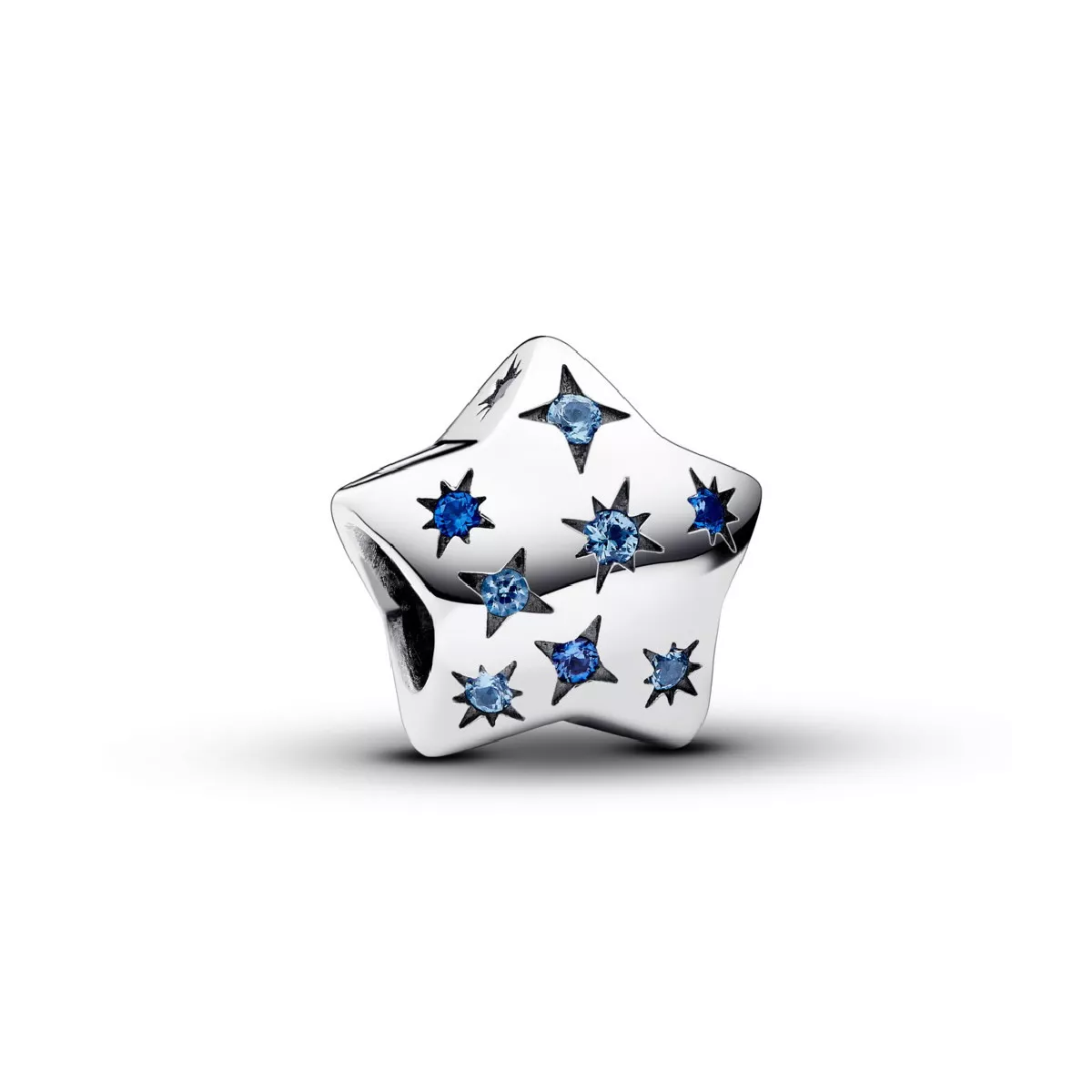 Charm Pandora plata estrella zircon blau - 792974C01