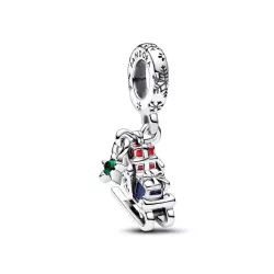 Charm Pandora trineu plata zircon - 792977C01