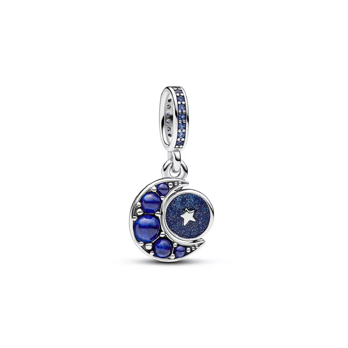 Charm Pandora plata lluna esmalt zircon - 792979C01