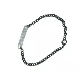 Polsera or blanc 0.35k brill.cadena acer - V-3465/PU/N