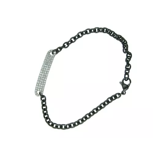 Polsera or blanc 0.35k brill.cadena acer - V-3465/PU/N