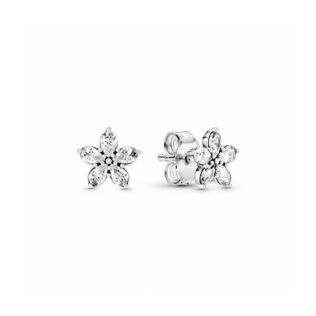 Arracades Pandora plata flor zircon - 299239C01