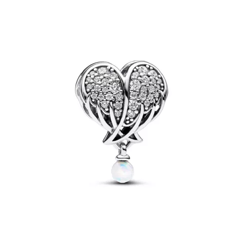Charm Pandora cor ales plata zircon bola opal - 792980C01