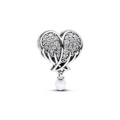 Charm Pandora cor ales plata zircon bola opal - 792980C01