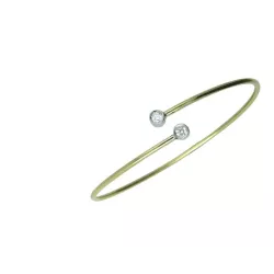 Polsera or groc 2 brill. 0.21k rigida - V-3018/PU/G