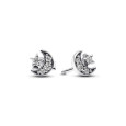 Pendientes Pandora plata luna circon  - 292990C01