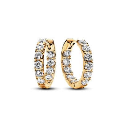 Pendientes Pandora 14k gold-plated circon - 263002C01